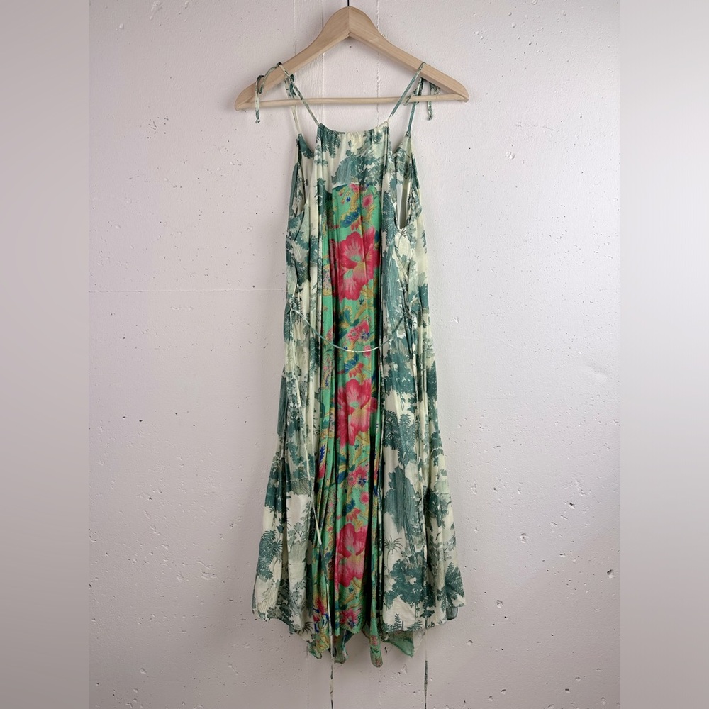Anthropologie Maeve Santee Boho Tropical Midi Swing Dress - Picture 7 of 8